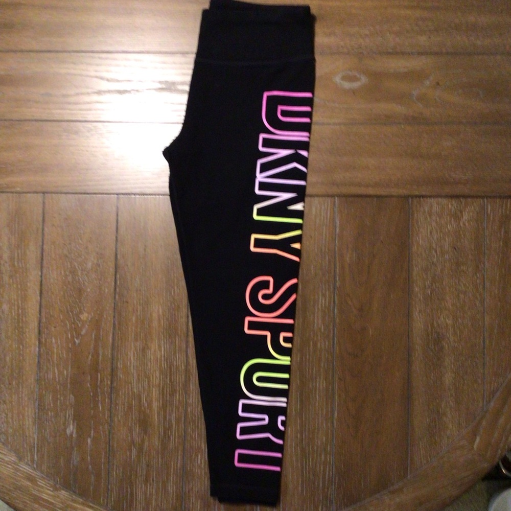Dkny Black Track Pants with Bold DKNY SPORT Design